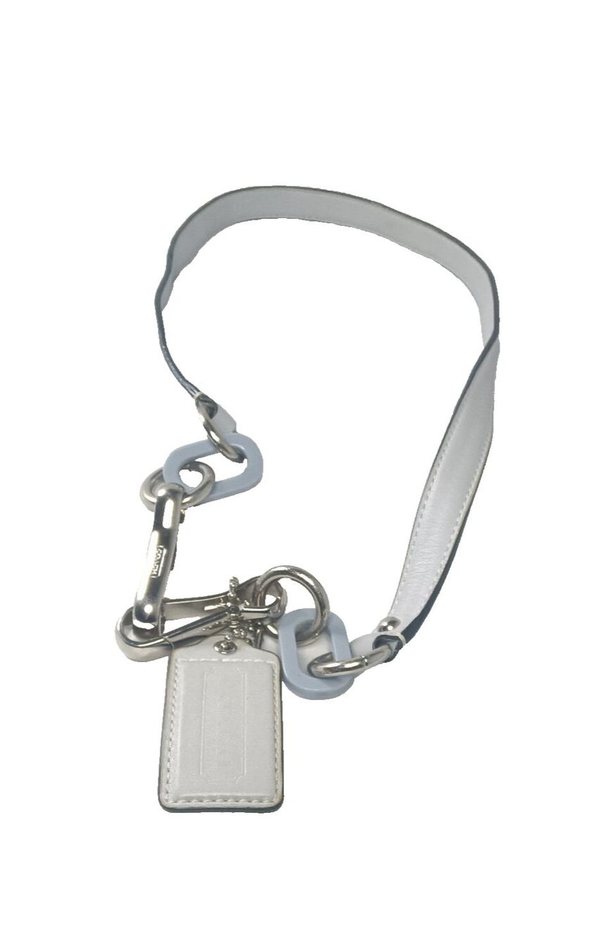 Coach Handbag Replacement Leather Strap & Hangtag Light Blue